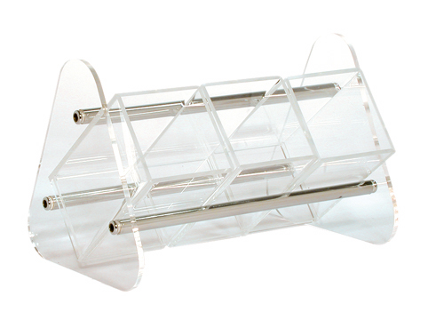Löffelhalter mit 3 Einsätzen transparent
