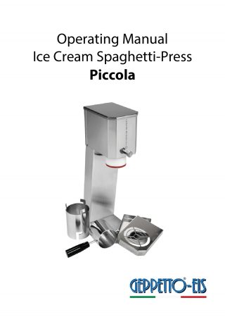 ICE PRESS PICCOLA BY GEPPETTO